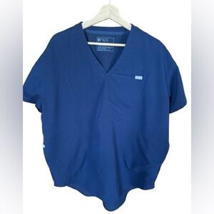 Figs Mens Navy Blue Short Sleeve scrub top XL